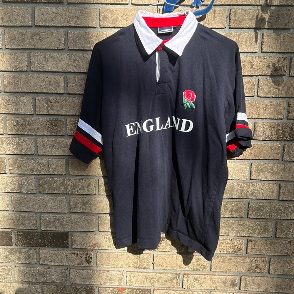 Cotton Kings England Polo Rugby short sleeve size XL in good condition